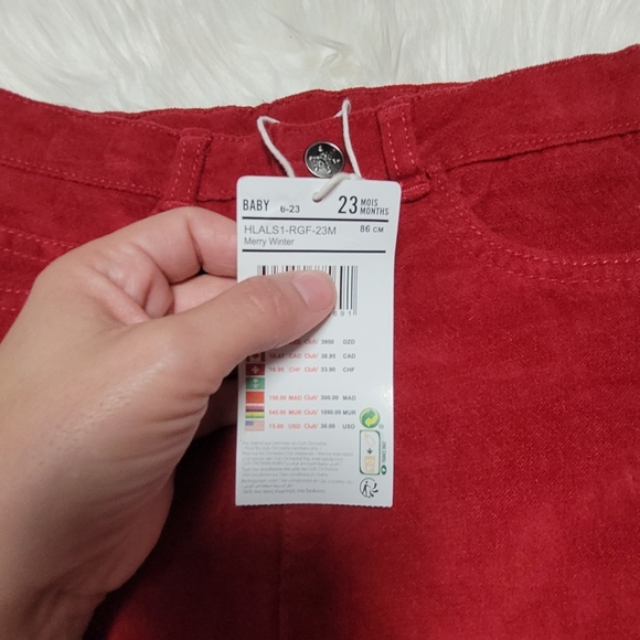 Orchestra | 🆕️ Red Merry Winter Baby Pants Size 23 Months - Picture 6 of 11